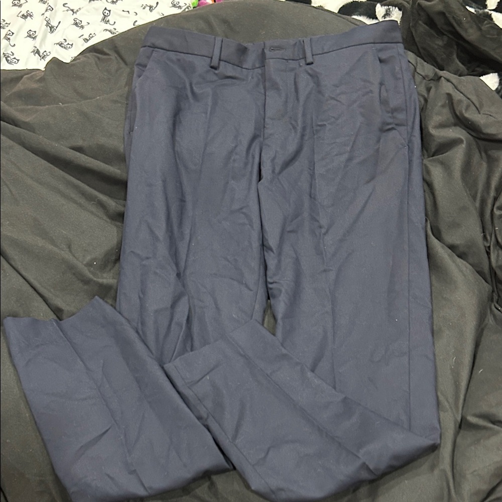 Zara Men's Deep Blue Dress Pants